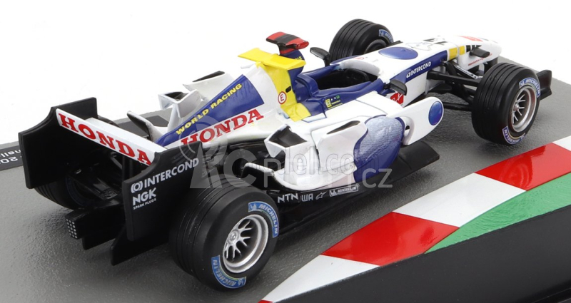 Edicola Honda F1  Ra106 N 11 Season 2006 Rubens Barrichello 1:43 Bílá Modrá