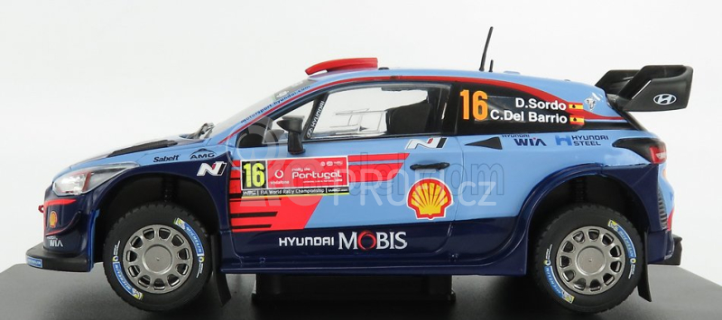 Edicola Hyundai I20 Wrc N 16 Rally Portugal 2018 D.sordo - C.del Barrio 1:24, modrá