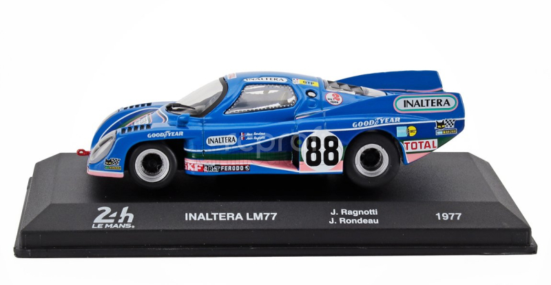 Edicola Inaltera Lm77 3.0l V8 Dfv Cosworth Team Inaltera N 88 Winner Gtp Class 24h Le Mans 1977 Jean Ragnotti - Jean Rondeau 1:43 Modrá Růžová