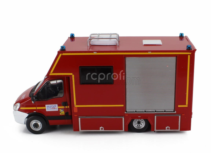 Edicola Iveco fiat Daily Van Vehicule D'intervention Risques Technologiques Fire Engine 2014 1:43 Červená Bílá Stříbrná