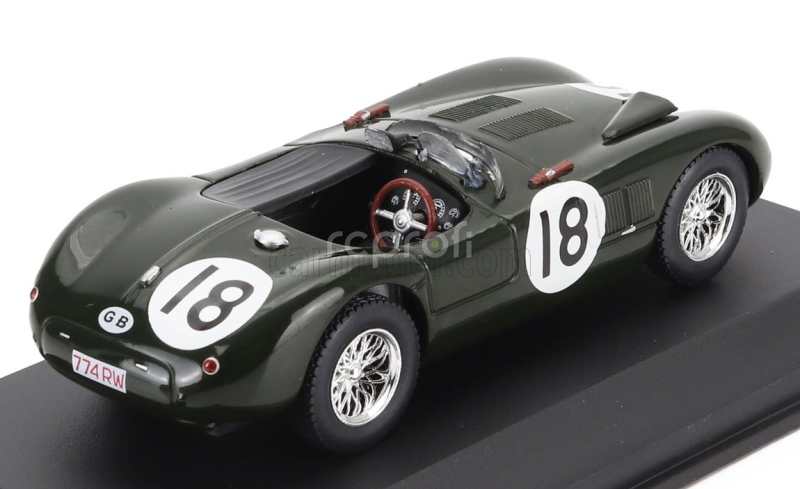 Edicola Jaguar Xk120 C-type Spider 3.4l Team Jaguar Cars Ltd N 18 Winner 24h Le Mans 1953 Tony Rolt - Duncan Hamilton 1:43 Zelená