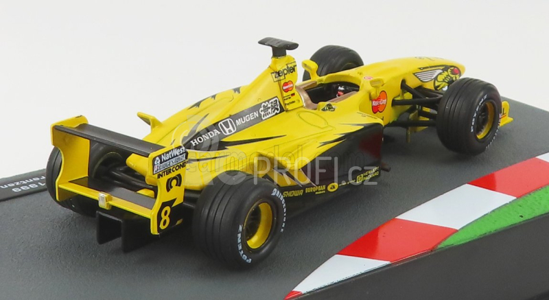 Edicola Jordan F1  199 Mugen Honda N 8 Season 1999 Heinz Harald Frentzen 1:43 Žlutá Černá