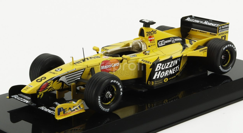 Edicola Jordan F1  199 N 8 Season 1999 Heinz Harald Frentzen - Con Vetrina - With Showcase 1:24 Žlutá Černá