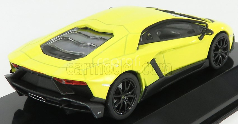Edicola Lamborghini Aventador Lp720-4 50th Anniversary 2013  - Con Vetrina - With Showcase 1:43 Žlutá