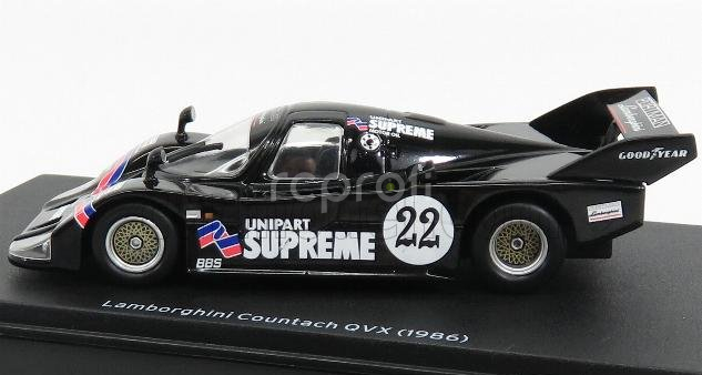 Edicola Lamborghini Countach Qvx N 22 500km Kyalami 1986 Needel 1:43 Black