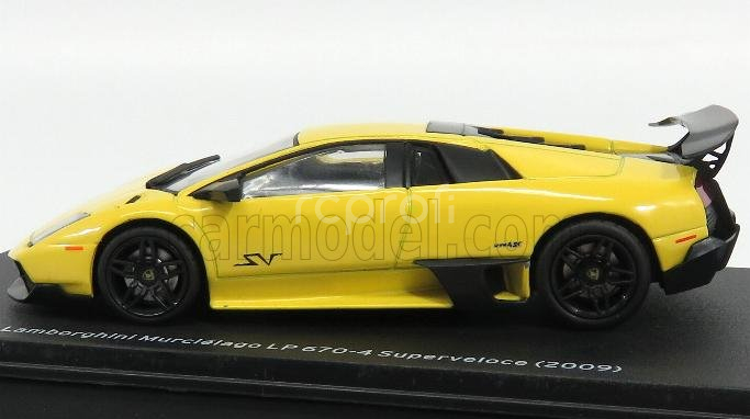 Edicola Lamborghini Murcielago Lp670-4 Sv Superveloce 2009 1:43 Žlutá Černá