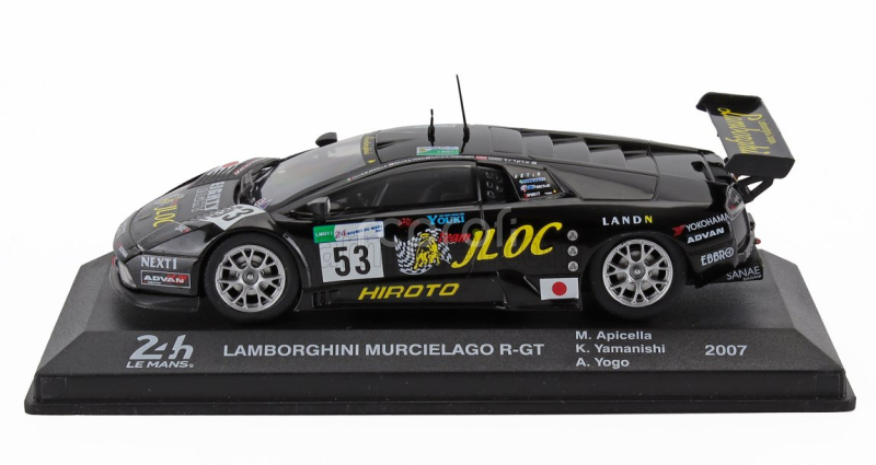 Edicola Lamborghini Murcielago R-gt 6.0l V12 Team Jloc Isao Noritake N 53 24h Le Mans 2007 Koji Yamanishi - Atsushi Yogo - Marco Apicella 1:43 Black