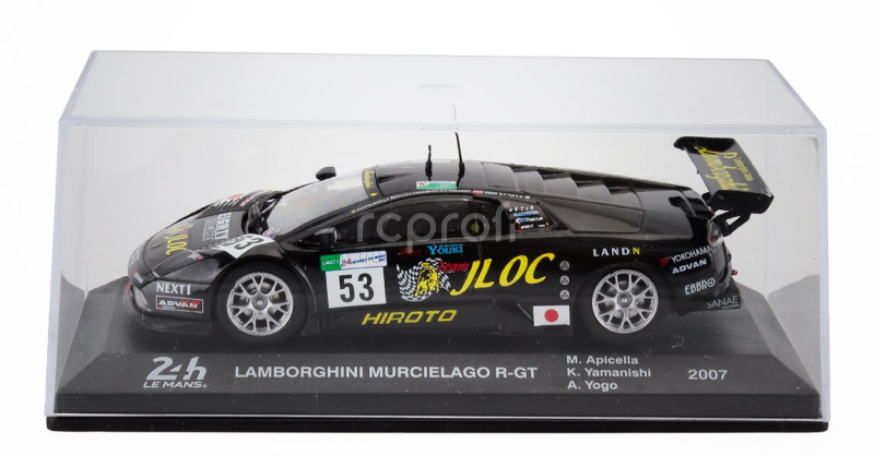 Edicola Lamborghini Murcielago R-gt 6.0l V12 Team Jloc Isao Noritake N 53 24h Le Mans 2007 Koji Yamanishi - Atsushi Yogo - Marco Apicella 1:43 Black