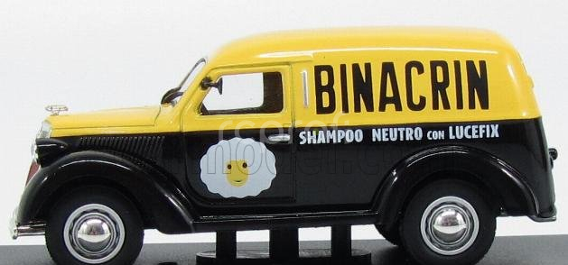Edicola Lancia Ardea 800 Van 1949 - Binacrin Shampoo Neutro Con Lucefix 1:43 Černá Žlutá