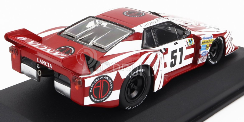 Edicola Lancia Beta Montecarlo Turbo Team Lancia Corse N 51 24h Le Mans 1980 B.darniche - H.heyer - T.fabi 1:43 Červená Bílá