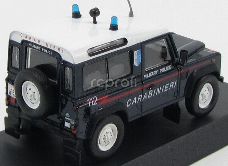 Edicola Land rover Land Defender 90 Military Police 1995 1:43 Modrá Bílá