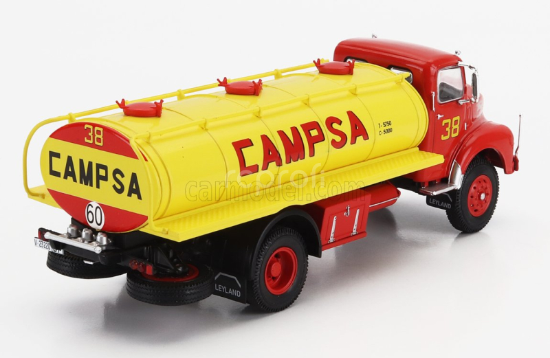 Edicola Leyland Comet Tanker Truck Campsa 2-assi 1959 1:43 Červená Žlutá