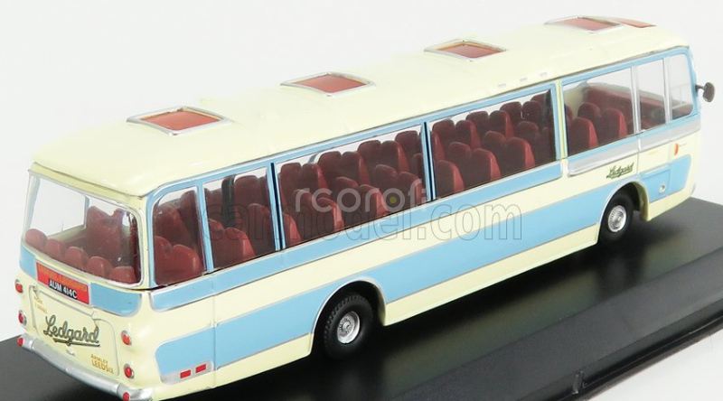 Edicola Leyland Leopard Autobus Plaxton Panorama Coach Samuel Ledgard 1965 1:72 Světle Modrá Krémová