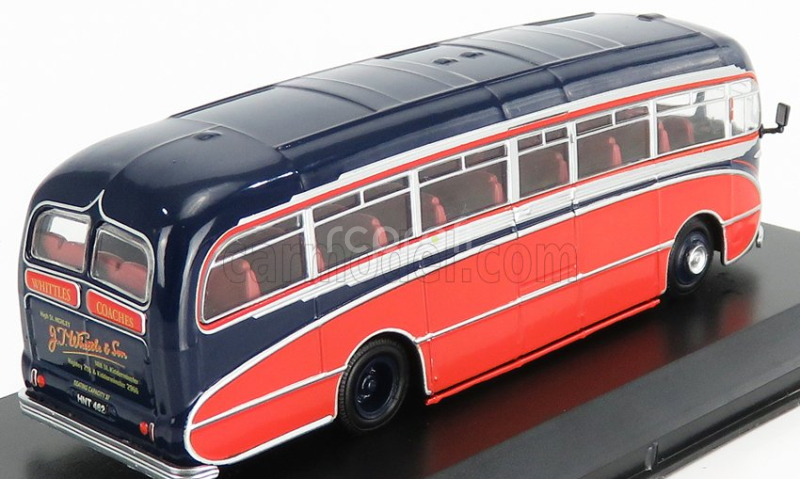 Edicola Leyland Tiger Cub Autobus Burlingham Seagull Coach Jt Whittle & Son 1951 1:72 Červená Černá