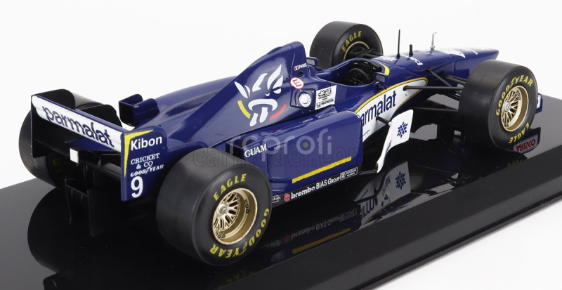 Edicola Ligier F1  Js43 N 9 Season 1996 Olivier Panis - Con Vetrina - With Showcase 1:24 Modrá Bílá