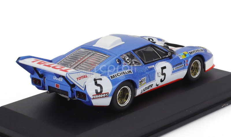Edicola Ligier Js2 3.0l V8 Team Automobiles Ligier Gitanes N 5 2nd 24h Le Mans 1975 Jean Louis Lafosse - Guy Chasseuil 1:43 Modrá Bílá