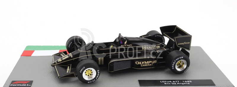 Edicola Lotus F1  97t Renault Turbo Team Lotus N 11 Season 1985 Elio De Angelis 1:43 Černé Zlato