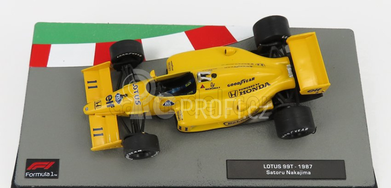 Edicola Lotus F1  99t Honda Elf N 11 Season 1987 Satoru Nakajima 1:43 Žlutá