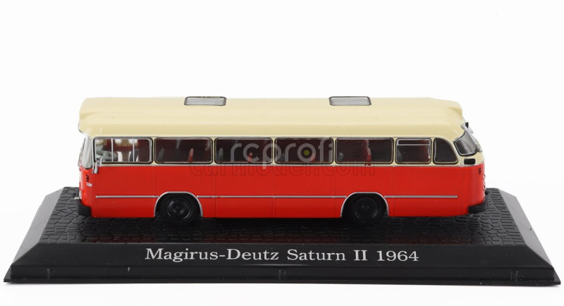 Edicola Magirus Deutz Saturn Ii Autobus 1957 - Damage Display Box 1:72 Červený Krém