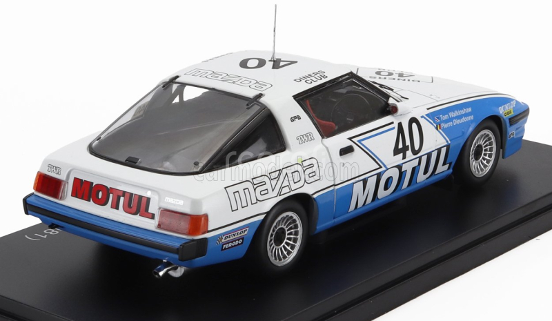 Edicola Mazda Savanna Rx-7 Team Motul Twr N 40 Winner 24h Spa 1981 Tom Walkinshaw - Pierre Dieudonne 1:24 Bílá Modrá