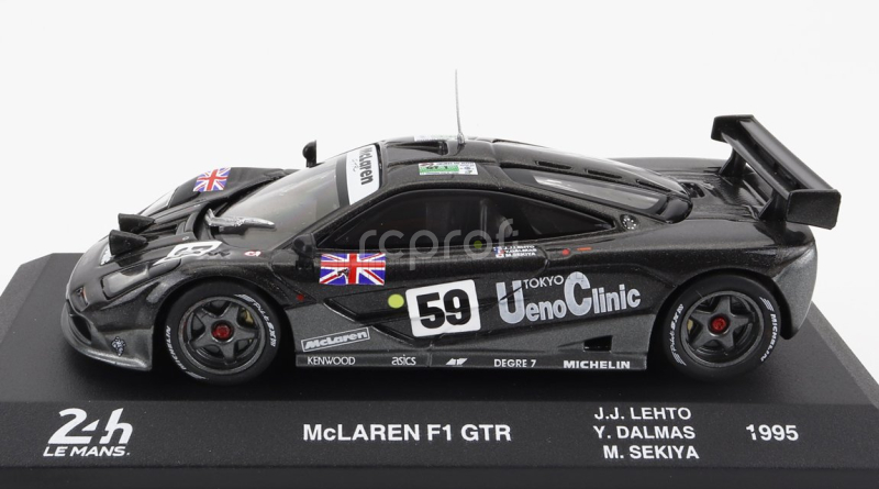Edicola Mclaren F-1 Gtr Bmw V12 Team Kokusai Kaihatsu Racing N 59 Winner 24h Le Mans 1995 Y.dalmas - M.sekiya - J.j.lehto 1:43 Dark Grey Met