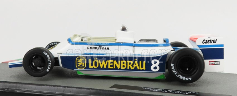 Edicola Mclaren F1  M28 N 8 Season 1979 Patrick Tambay 1:43 Světle Modrá