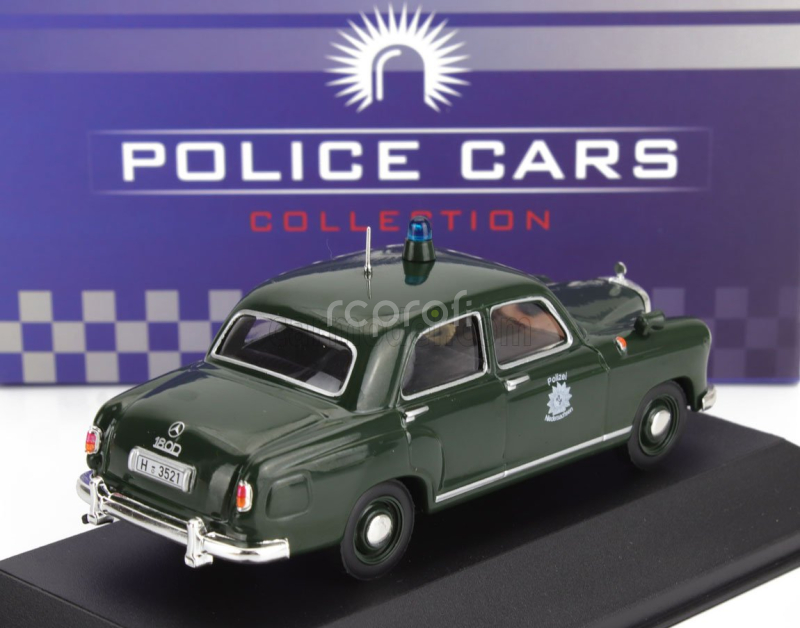 Edicola Mercedes benz 180d Polizei 1953 1:43 Tmavě Zelená
