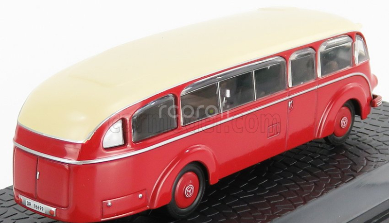 Edicola Mercedes benz Lp3500 Autobus 1935 - Damage Display Box 1:72 Červený Krém