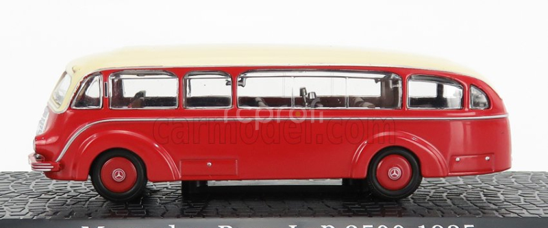 Edicola Mercedes benz Lp3500 Autobus 1935 - Damage Display Box 1:72 Červený Krém
