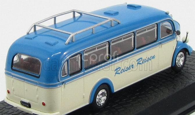 Edicola Mercedes benz O3500 Autobus Reiser Reinen 1949 - Damage Display Box 1:72 Bluette Cream