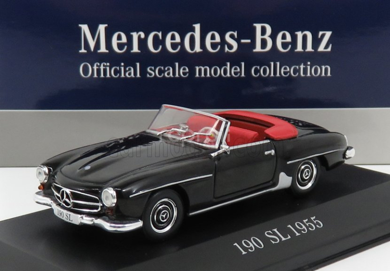 Edicola Mercedes benz Sl-class 190sl Spider Cabriolet (w121) 1955 1:43 Black