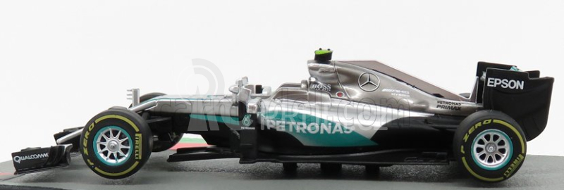 Edicola Mercedes gp F1  W07 Hybrid Amg Petronas N 6 World Champion Season 2016 Nico Rosberg 1:43 Stříbrná Zelená