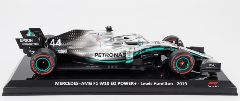 Edicola Mercedes gp F1  W10 Eq Power+ Team Amg Petronas Motorsport N 44 World Champion Season 2019 Lewis Hamilton - Blister Box 1:24 Stříbrná Černá