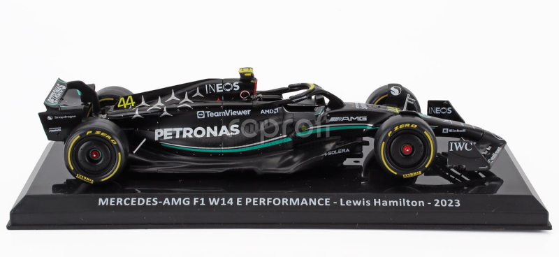 Edicola Mercedes gp F1 W14 Team Mercedes-amg Petronas Formula One N 44 Season 2023 Lewis Hamilton - Blister Box 1:24 Black