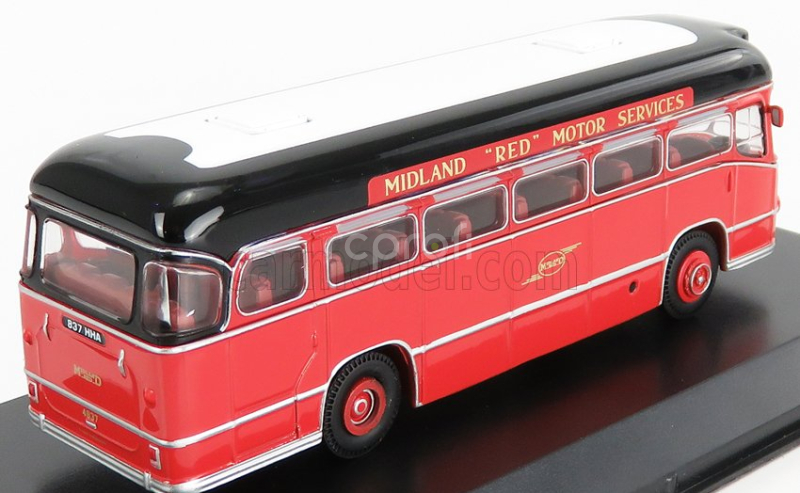 Edicola Midland Bmmo Cm5t Autobus Motorway Coach Midland Red 1960 1:72 Červená Černá Bílá