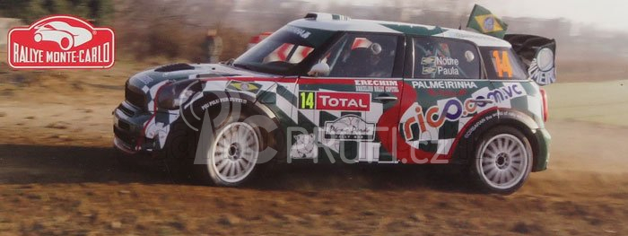Edicola Mini Countryman John Cooper Works Wrc N 14 P.Nobre - E.Paula 1:43, zelená
