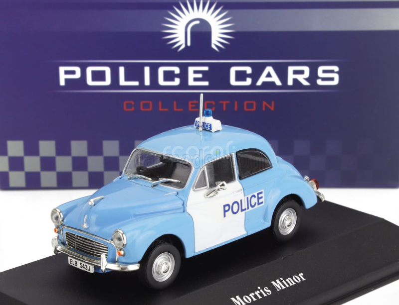 Edicola Morris Minor Police 1957 1:43 Světle Modrá Bílá