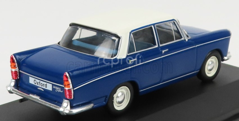 Edicola Morris Oxford Series Vi 1970 - Con Vetrina - With Showcase 1:43 Modrá Bílá