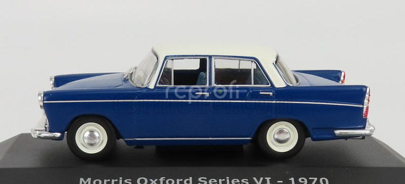 Edicola Morris Oxford Series Vi 1970 - Con Vetrina - With Showcase 1:43 Modrá Bílá