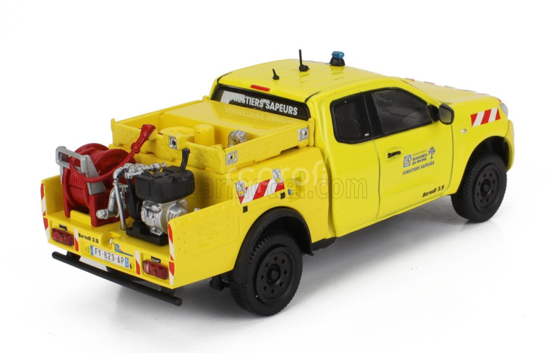 Edicola Nissan Baroud 3.5l Pick-up Vpf Fire Engine Forestier Bouches Du Rhone 2015 1:43 Žlutá