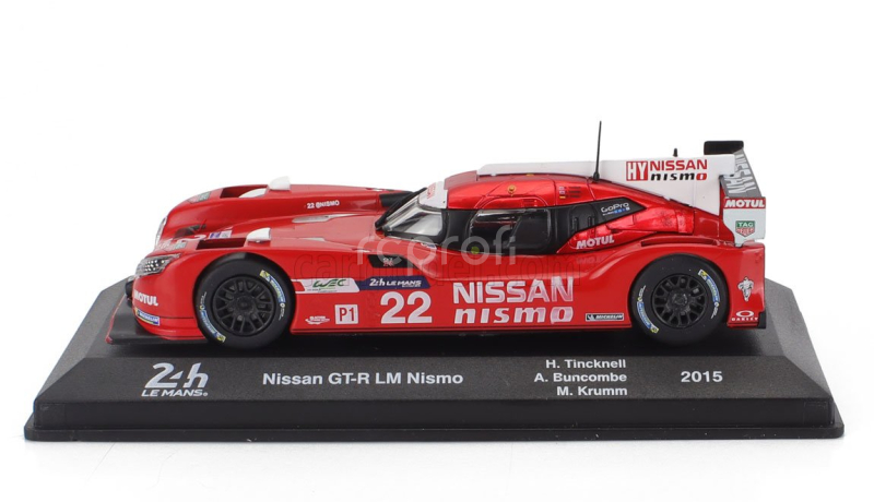 Edicola Nissan Gt-r Lm Nismo 3.0l Turbo V6 Team Nissan Motorsports N 22 24h Le Mans 2015 Harry Tincknell - Michael Krumm - Alex Buncombe 1:43 Red