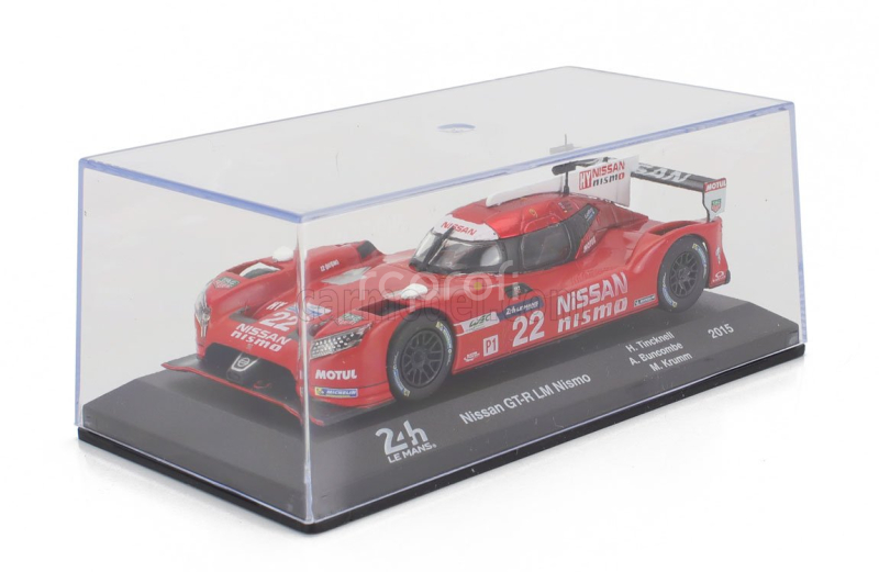 Edicola Nissan Gt-r Lm Nismo 3.0l Turbo V6 Team Nissan Motorsports N 22 24h Le Mans 2015 Harry Tincknell - Michael Krumm - Alex Buncombe 1:43 Red