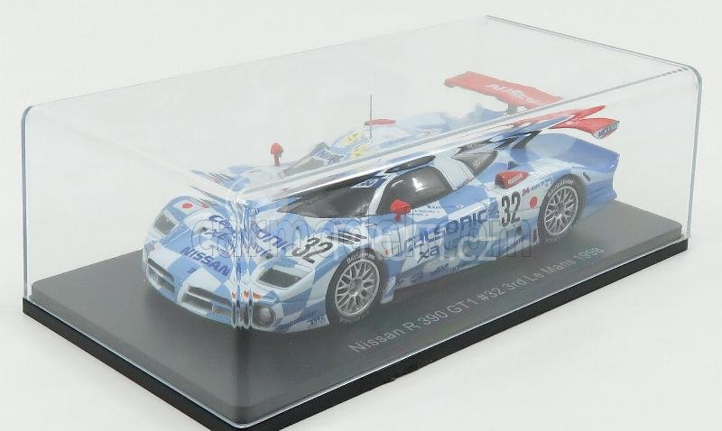 Edicola Nissan R390 Gt1 3.5l Turbo Team Nissan Motorsport N 32 1:43, modrá