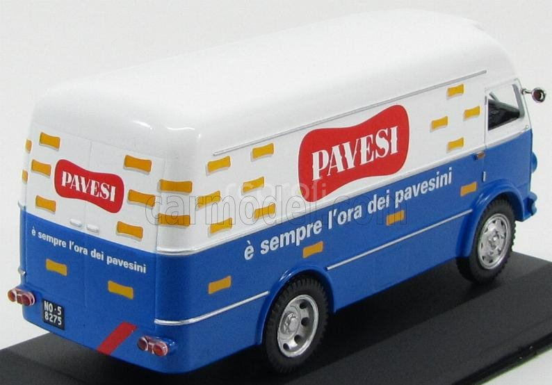 Edicola Om fiat Leoncino Furgone Van Pavesi 1960 1:43 Bílá Modrá
