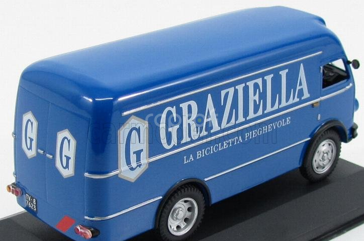 Edicola Om fiat Leoncino Truck Furgone Van 1964 - Graziella La Bicicletta Pieghevole 1:43 Blue