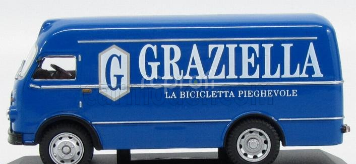 Edicola Om fiat Leoncino Truck Furgone Van 1964 - Graziella La Bicicletta Pieghevole 1:43 Blue