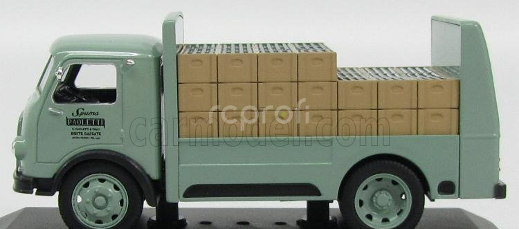 Edicola Om fiat Leoncino Truck Portabottiglie Paoletti 1962 1:43 Zelená Černá
