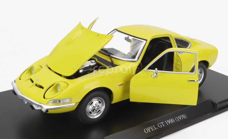 Edicola Opel Gt 1900 1970 - Damage Display Box 1:24 Žlutá