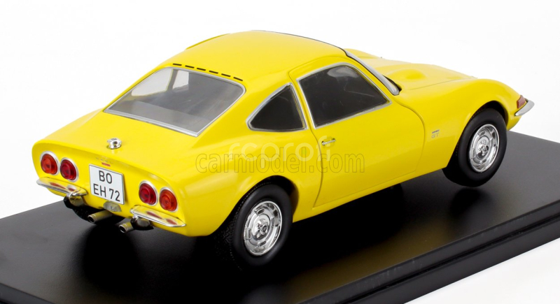Edicola Opel Gt 1900 Coupe 1968 - Con Vetrina - With Showcase 1:24 Žlutá