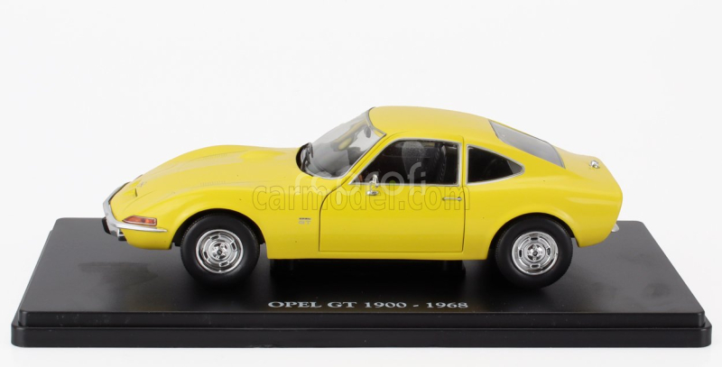 Edicola Opel Gt 1900 Coupe 1968 - Con Vetrina - With Showcase 1:24 Žlutá